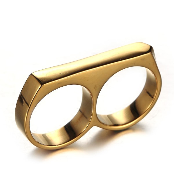 Doctor Strange In The Multiverse Of Madness Ring Herre smykker Mode Simple Titanium Ring Guld（11）