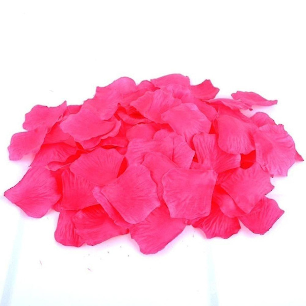 500 st konstgjorda rosenblad för bröllopsfestdekoration - färg: rosa