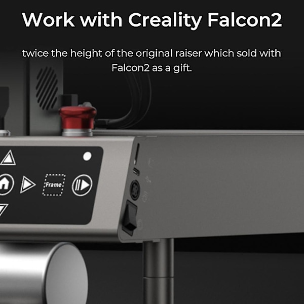 Creality 4 kpl Falcon 2 lisäkorokkeet alumiinia korkeuden nostoon laserleikkuriin ja kaiverruskoneeseen 56 mm