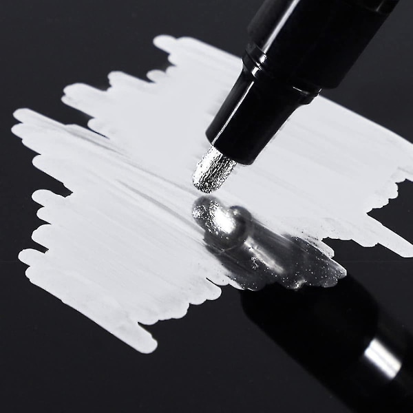 3 stk flydende krom markeringsspejl Flydende krom malingpennesæt Metallic markeringspenne Diy Art Craft Highlight Pen