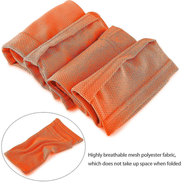 2 par åndbare fodbold benbeskytter ærmer med lomme, orange, til børn