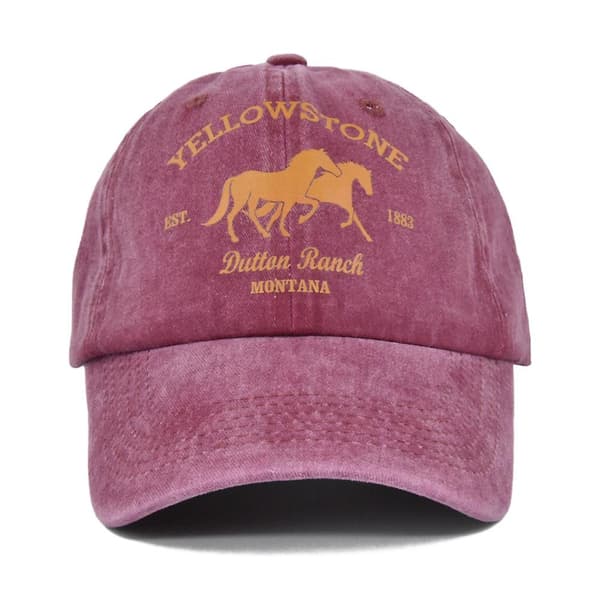 Graffiti trykt baseball cap Yellowstone trykt cap gul baseball cap mønster farve cap