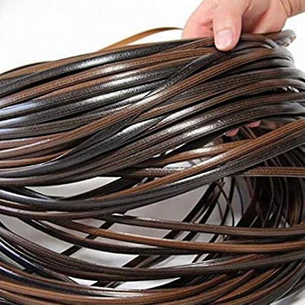 Kaffe Gradient Flad Syntetisk Rattan Flet Materiale Plast Rattan Til Strik Og Reparation Stol Fane