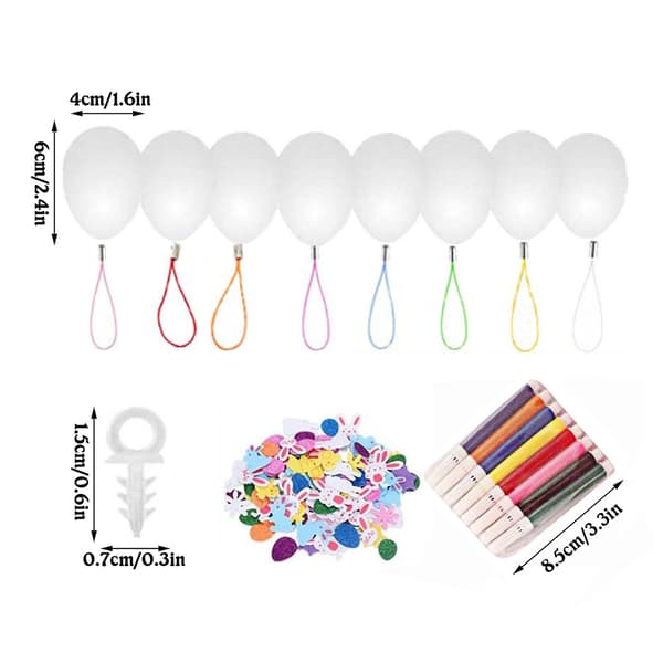 Påskbarnens Graffiti Diy Ägg Kreativa Målningsleksaker Handmålade Ägg Set 6ml