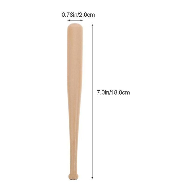 1 sæt af træ mini baseball bats form baseball holder baseball stativ