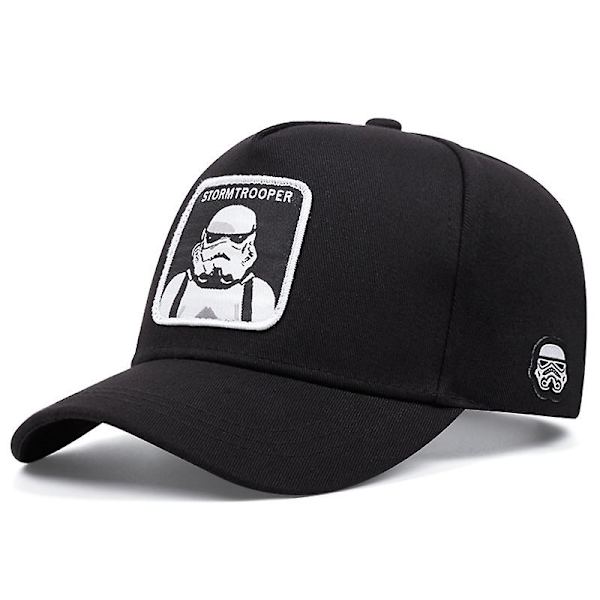Cartoon broderad Mickey Mouse baseballkeps utomhus mesh duckbill keps sommar solskydd andningsbar hatt Vit krigare tyghatt