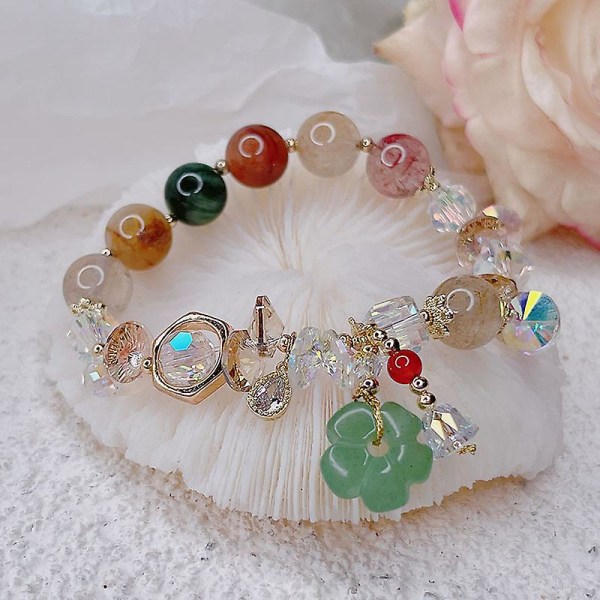 Crystal Flower Bead smykker Healing Flower Anheng armbånd