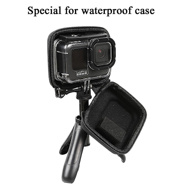 Hård bärväska för Gopro Hero 10 9 8 7 6 5 Vattentät väska Mini skalväska för Dji Osmo Action Camera Insta360 One R Mer (Bärväska)