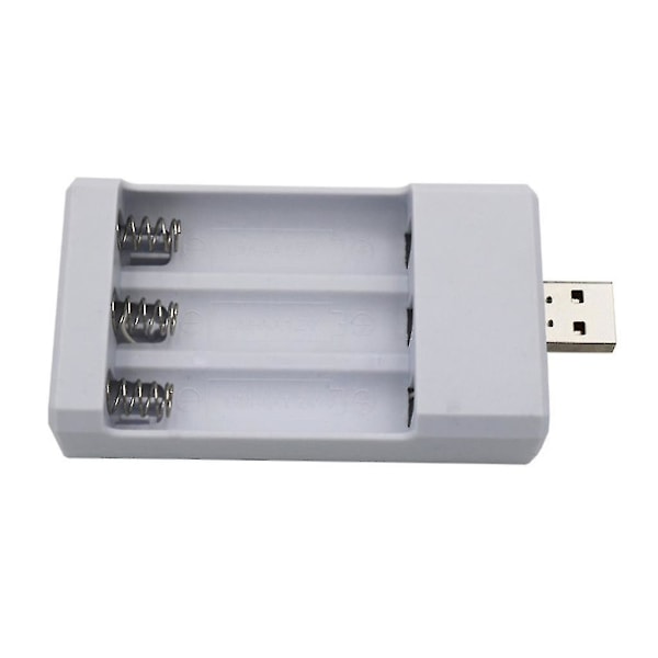 Universal USB-utgangsbatterilader 3-sportadapter for AA AAA-batteri
