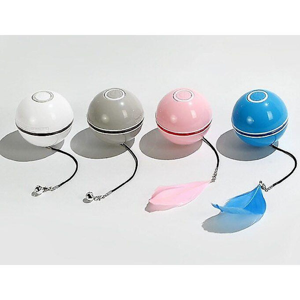Magisk rullande boll USB interaktiv boll leksak självrullande katt leksak uppladdningsbar