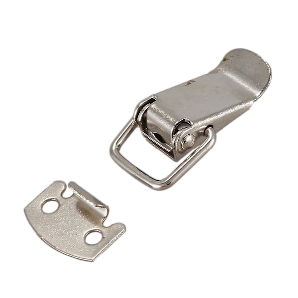 Silver Tone Metal Toggle Draw Latch Straight Loop Catch 1.6\"（silver）