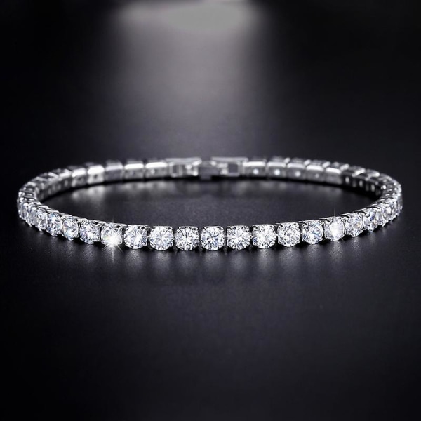 4.0mm Zirkoniatennisarmband Unisex Fashion Simple Bracelet Jewelry