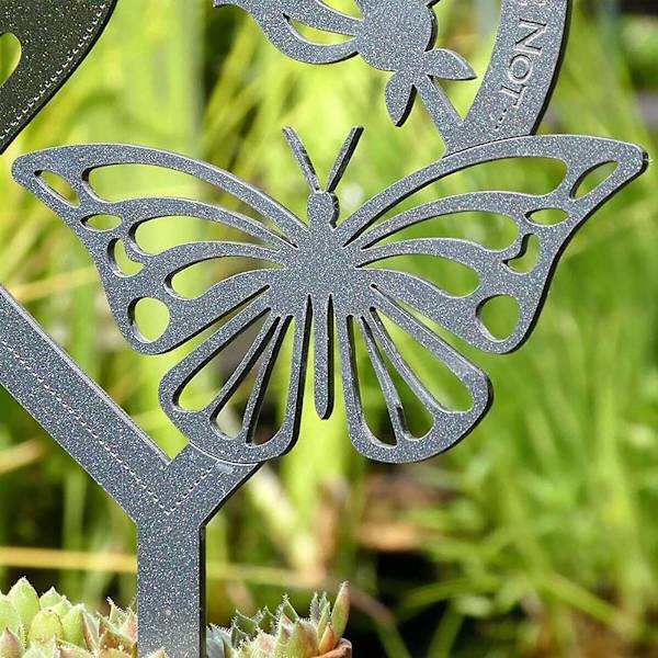 Fars present trädgårdsdekoration minnesgåva fjärilsornament