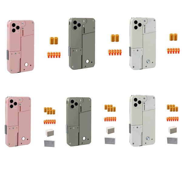 Hauska malli phone case lahjaksi taitettava valkoinen muovi harmaa vaaleanpunainen（6）