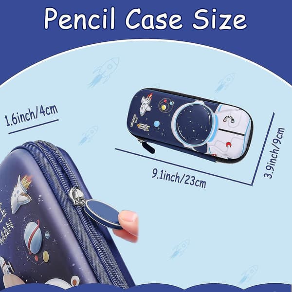Pencil Case Stor Kapacitet Blyantpose, Astronaut Blyantpose, Æstetisk Blyantpose, Sød Blyantpose Til Børn Studerende, Preppy Blyantpose Til