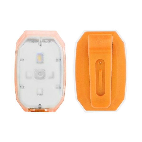 Lättviktig USB-laddningsbar LED-nattlampa för säkerhet vid löpning och cykling utomhus, orange