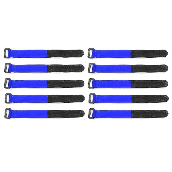10 st 25 cm Lipo batteriknytkabel Antisladd band, mörkblå