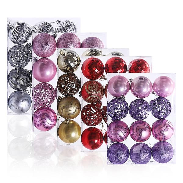 Set med 12 st julgranskulor, julpynt