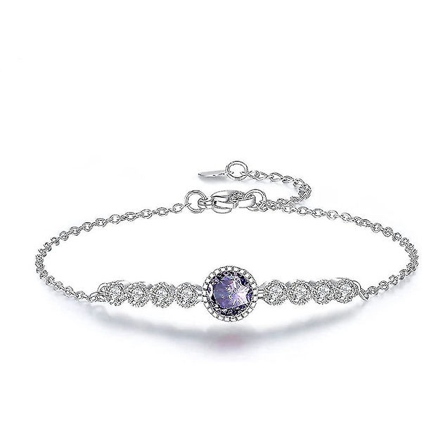 Födelsedagssmycke Armband för kvinnor. 12-månaders handgjorda silverarmband. Justerbar