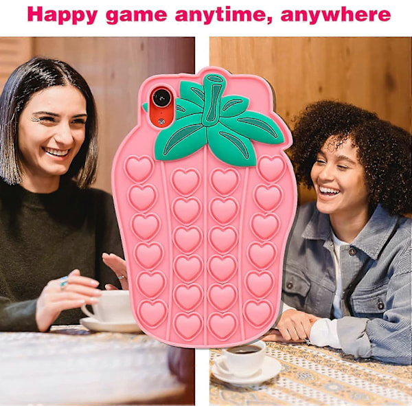 iPhone XR Skal, Silikon Estetisk Cartoon Rolig Söt Cool Trendig Kawaii Stilig Unik Designer Rolig Fidget Cover Skal för Pojkar Flickor Kvinnor Män Pi