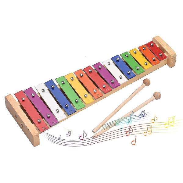 Åttetonet perkusjon pianobarnehage for barn 15-toner pianomusikk Engros perkusjonsinstrument