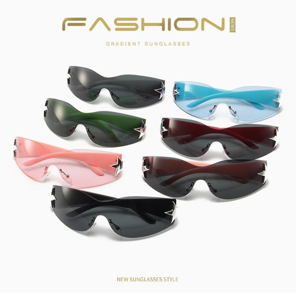 Ensfargede Y2k-solbriller for barn Ultralette øyebeskyttelse Stilige solbriller for familieferie helgereiser（Pink Leg Ash）