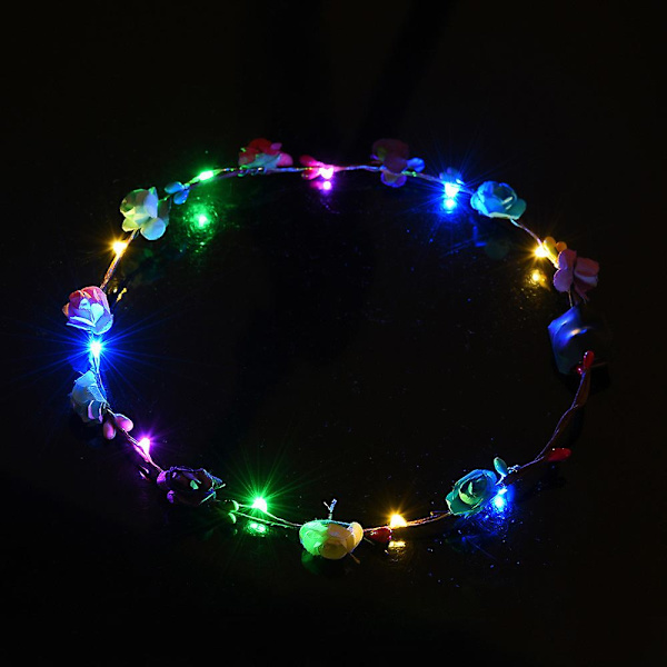 2 st Luminous LED Blomsterdiadem