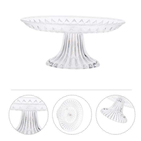 1 st 20 cm transparent akryl fruktfat hem hotell KTV fest bröllop fruktbricka