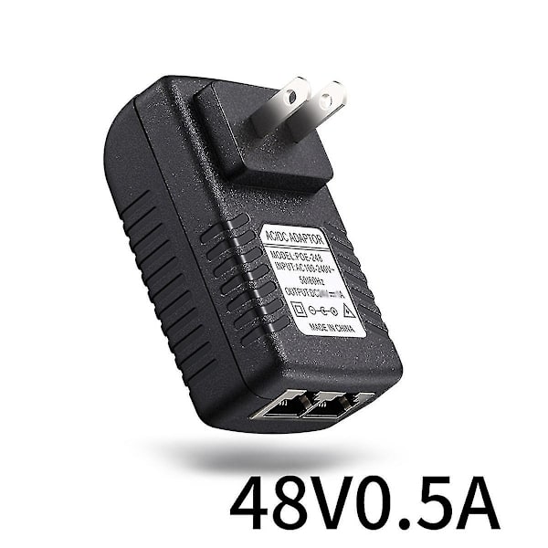 PoE-injektor Power Adapter för Ipc-kamera Dc24V 1A Eu-kontakt