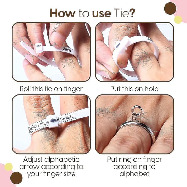Ringmätare med Ringstorleksguide