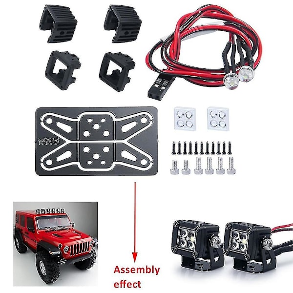 Muokatut ajovalot Valonheittimet Auton kattovalot Puskurin valot Axial Scx10 Trx4 Trx6 1/10 Rc-ryömintään