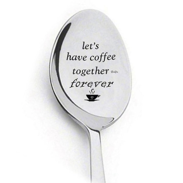 Kaffedrikkeske - lad os drikke kaffe sammen for evigt Gave til kærestevenner Kaffeelskere（2 STK）