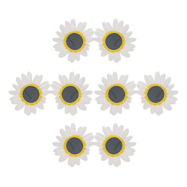4 st blommiga solglasögon roliga prästkrage blomma glasögon fest fotobås rekvisita