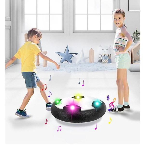 Barn Hover Fotballer Barn Fotball Med Led Blinkende Fotball Interaktiv Barn Utendørs Innendørs Sport Spill Gutter Gaver（Uten musikk 18cm）