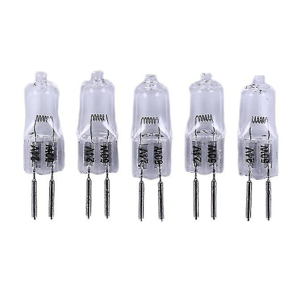 5 st 24v G5.3 35w/50w Bas Halogenlampor Ljuslampa Glödlampa - Snngv（50W）
