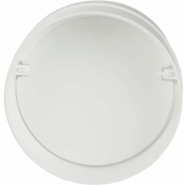 100 mm Tilbagevendende Rørforbindelse PVC hvidt rundt gitter,