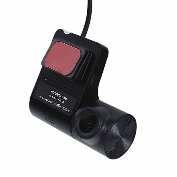 Dash Cam, 1080P HD, Inbyggd WiFi Smart Dash Camera för bilar, 140 vidvinkel FOV, WDR, nattseende, stöd för mobil onlinevisning