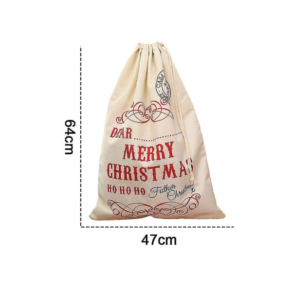 Snøreposer med trykt gavepose Adventskalenderposer som er kompatible med smykker Craft ons