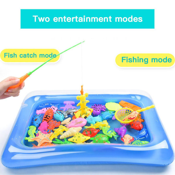 28st magnetiska fiskeleksaker för barn Spela fiskespel utvecklingsleksaker