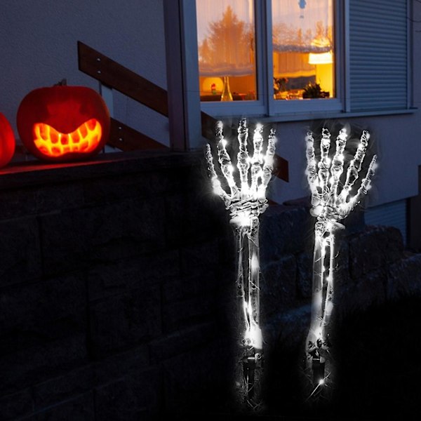 Halloween Skelett Dekoration Lichter, Skelett Hand Arme Garten Lichter, Hand Krabbeln Aus Dem Boden Led Lampe, Halloween Horror Garten Dekoration Einsätze