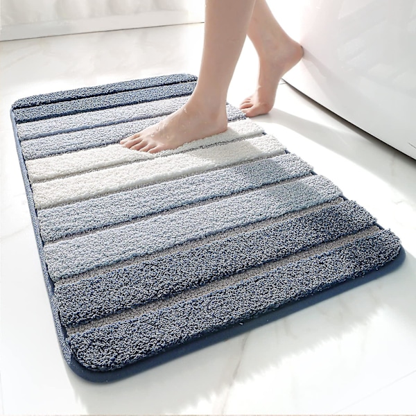 Halkskyddad badrumsmatta extra mjuk badrumsmatta maskintvättbar vattenabsorberande 40x60cm