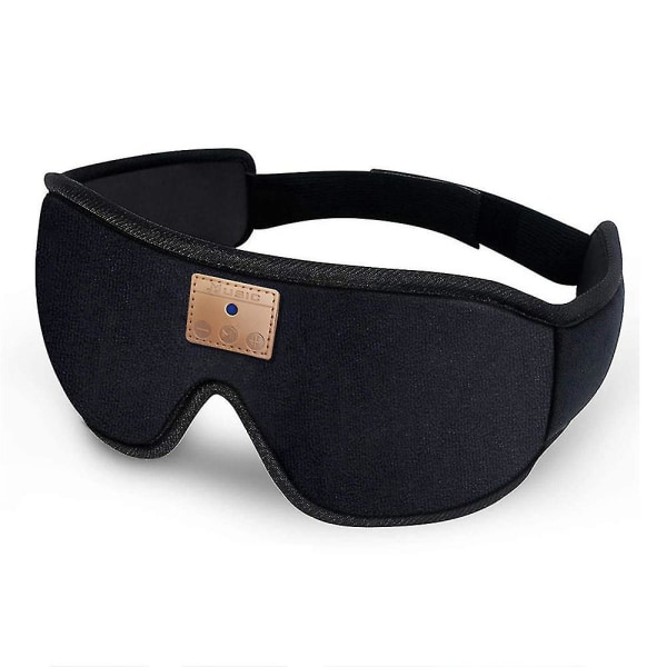 Trådløs 3d øjenmaske Sovemaske Rejser med Bluetooth-hovedtelefoner Musik-øretelefoner_aw