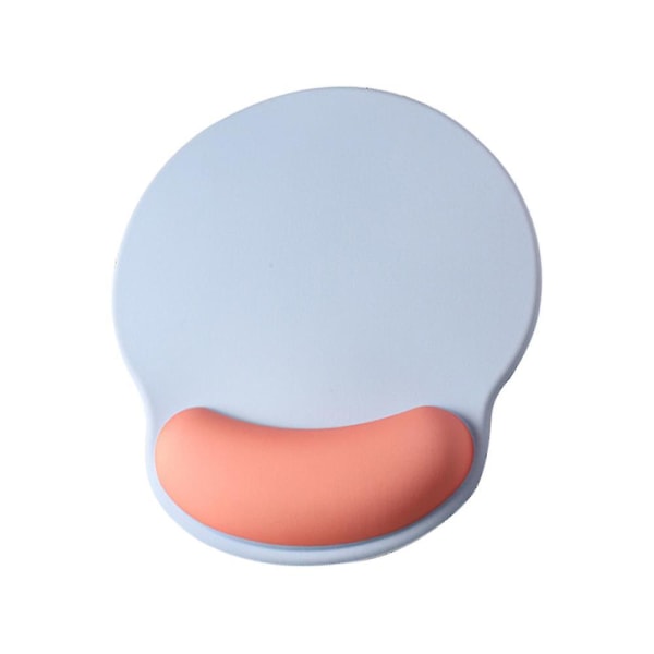 Ergonomisk Candy Color Mouse Pad Silikone Mouse Pad Protector（Blå orange）