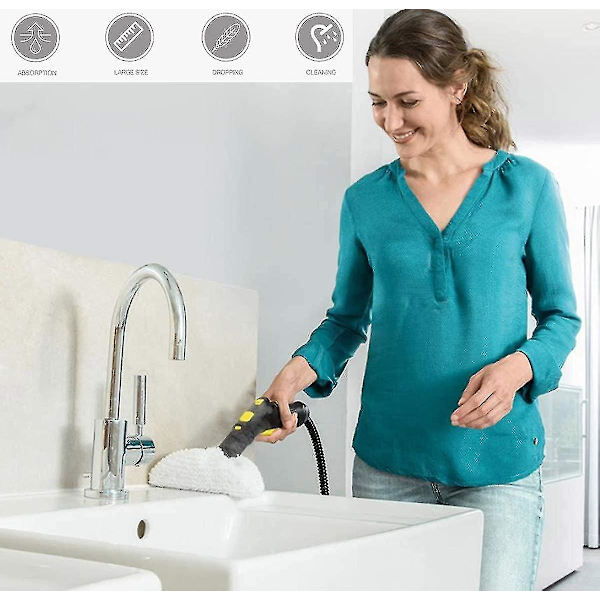 3 mikrokuituliinan ja 3 mikrokuituliinan sarja Karcher Easy Fix Sc1/sc2/sc3/sc4/sc5/sv7 -lisävarusteliina Karcher Easy Fix -laitteeseen