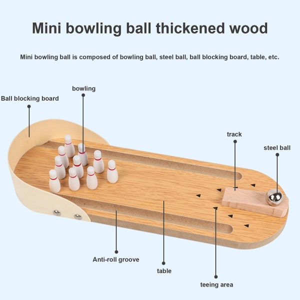Foreldre Barn Interaktiv Mini Bowling Treleker