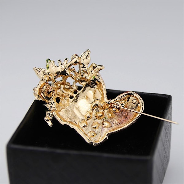 1 st jul kristall strass julstövlar brosch pin