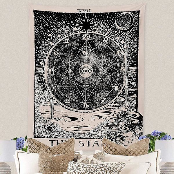 Tarot Stjärntecken Väggbonad Väggbonad Psykedelisk Väggbonad Himmelsk Väggbonad Medeltida Tarot Dekoration Väggbonad För Sovrum Vardagsrum Coll