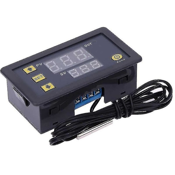 W3230 Ac110-220v Sondlinje 20a Digital Temperaturkontroll LED-display Termostat Med Värme/kylning