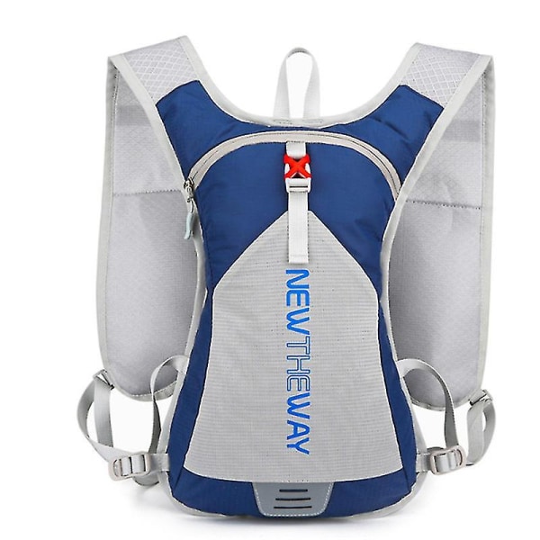 Vandringsryggsäck med förvaring - lätt löparryggsäck, även för cykling, vandring, skidor, snö för män, kvinnor och barn（DEEP BLUE）