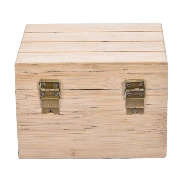 Bambu Wood Recept Box med 50 kort Handgjord case för flera ändamål Praktiska köksredskap Gratis frakt